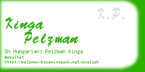 kinga pelzman business card